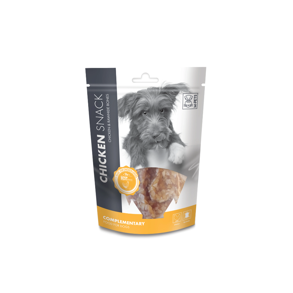 OSSETTI DI POLLO E PELLE GREZZA Snack per Cani