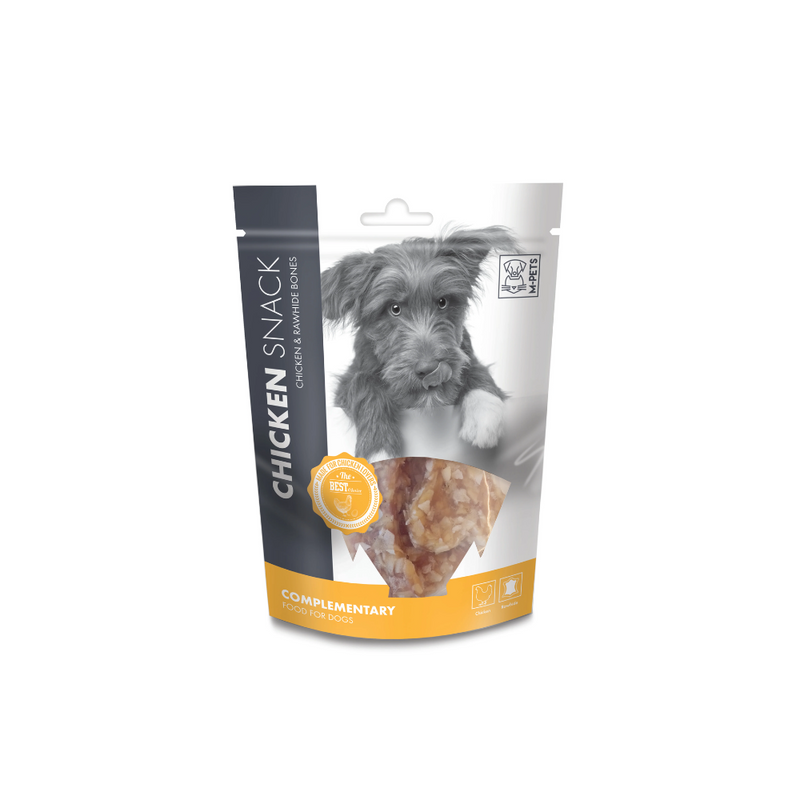 OSSETTI DI POLLO E PELLE GREZZA Snack per Cani