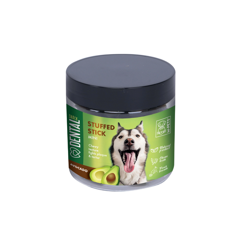 Snack dentale a bastoncino ripieno di avocado