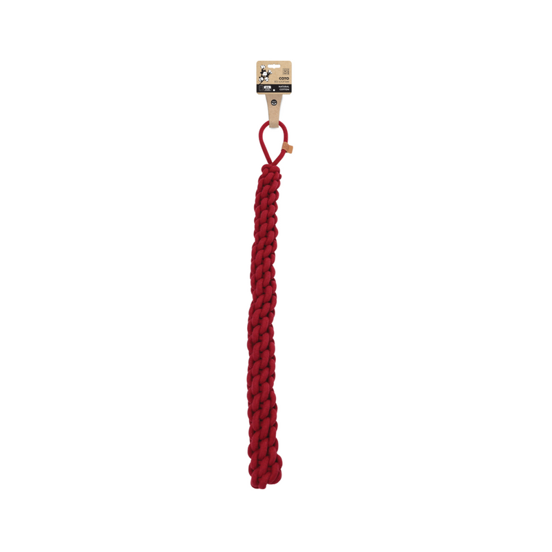 COTO Giochi per cani in corda ecologica Red Loop Bar