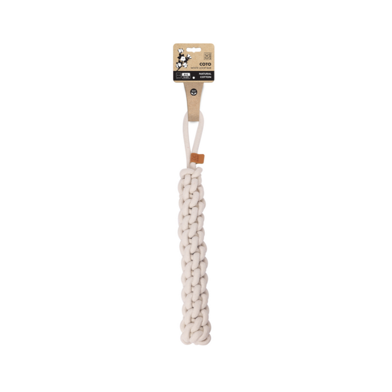 COTO Giochi per cani in corda ecologica White Loop Bar