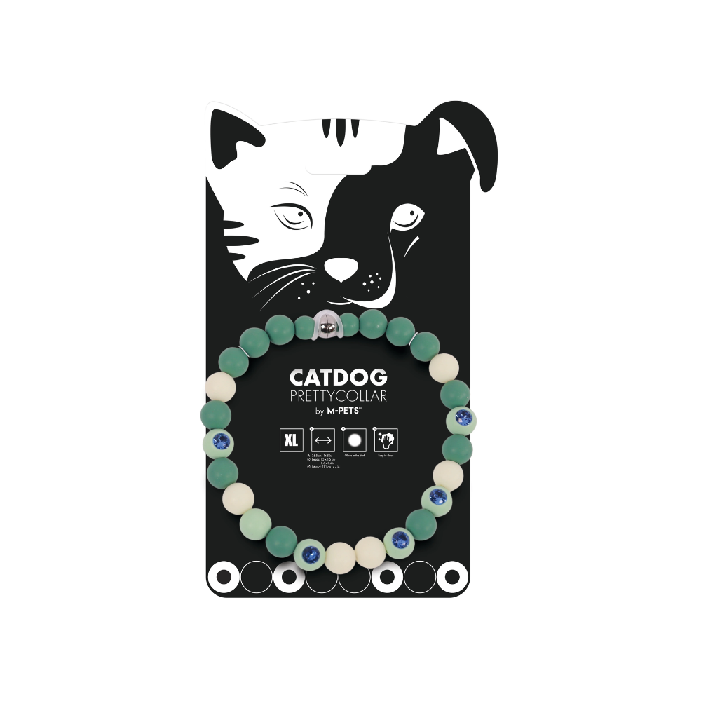 Collare Luminoso CATDOG - Verde, Nero e Giallo